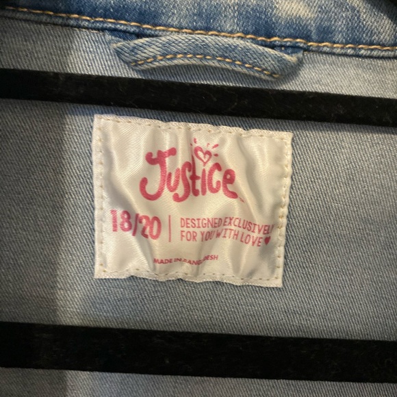 ✨💕JUSTICE💕✨ - Denim Jacket - Picture 4 of 4